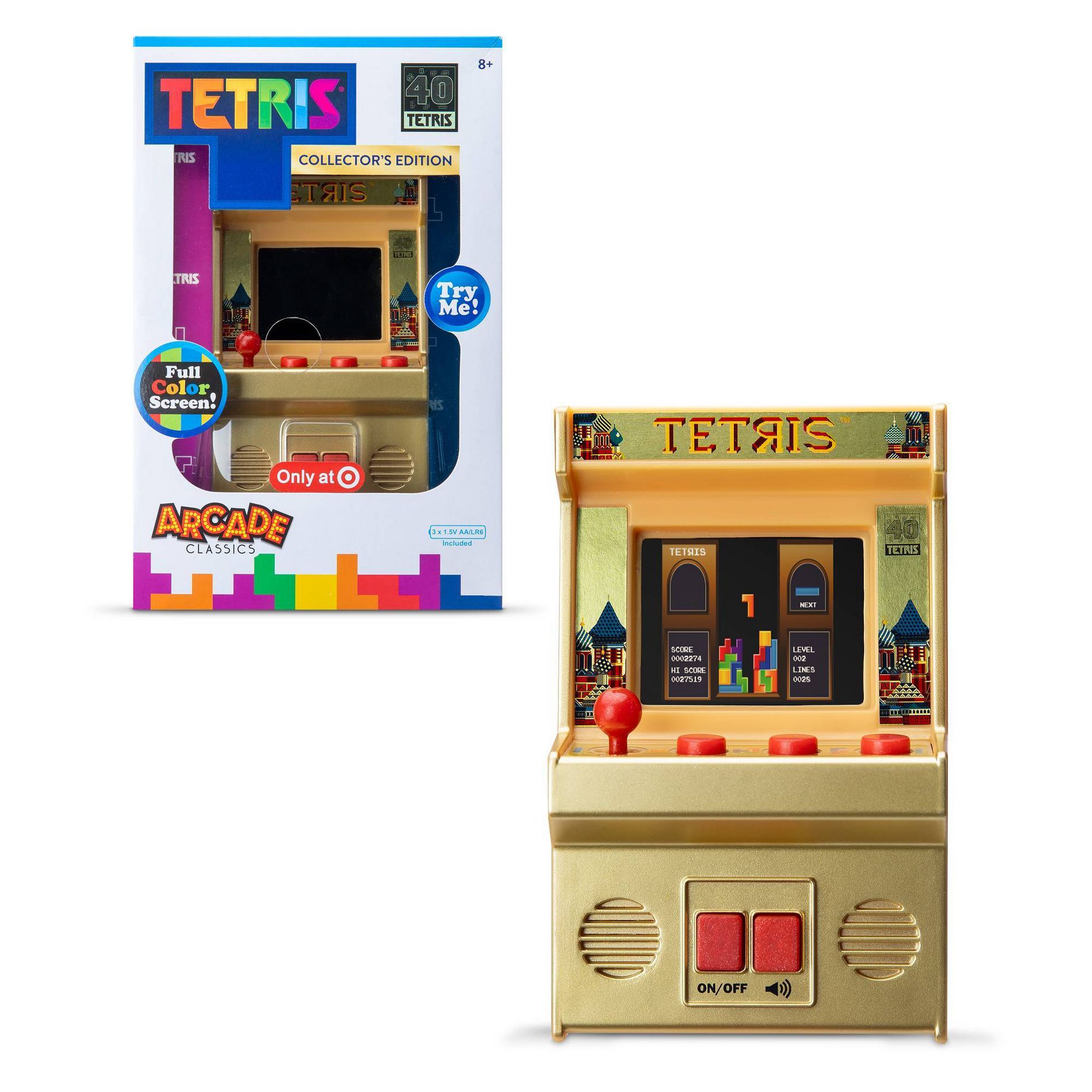 Tetris Arcade Classic Handheld Game : Electronic Game, Single Player, Sound Effects, Creative Thinking