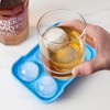 True Sphere Ice Tray, Dishwasher-Safe Silicone Ice Mold, Makes 6 Ice Spheres, Blue - 2 of 4