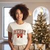 Simply Sage Market Women's Coquette Plaid Merry Short Sleeve Graphic Tee - 2 of 4