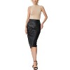 phistic Women's Stretch Faux Leather Pencil Skirt - 3 of 4