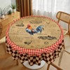 Farmhouse Tablecloth Vintage Style Chicken Cat Table Cover Farmhouse Animal Decor Tablecloth for Kitchen Dining Party - 4 of 4