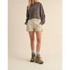 Women's Super Soft Air Scuba Oversized Crop Hoodie - Kimberly C - 3 of 3