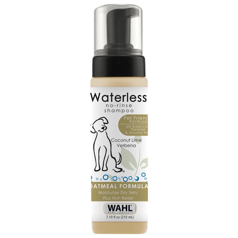 Wahl No-Rinse Waterless Shampoo Oatmeal Formula Coconut Lime - 7.1oz, 1 of 12