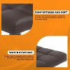 FDW Bar Stools Set of 2  with 360° Swivel Function Cross-Stitch Backrest & Adjustable Height for Home or Commercial Use - 3 of 4