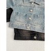 MyKids-Usa Baby Kids Button Front Design Washed Style Turndown Collar Denim Jacket Coat - 4 of 4