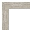 25" x 25" Crackled Metallic Framed Wall Mirror Silver - Amanti Art: Modern Square Beveled, No Assembly Required - 3 of 4