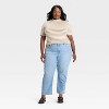 Women's Slim Fit Short Sleeve Mock Turtleneck T-Shirt - Ava & Viv™ - 3 of 3