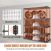 GustoWave 5 Tier Heavy Duty Garage Shelving, Garage Storage with Adjustable Shelves for Kitchen Pantry Basement, Black - 3 of 4