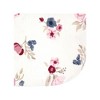 Hudson Baby Infant Girl Flannel Cotton Washcloths, Dusty Rose Floral 12 Pack, One Size - 3 of 4