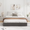 1-Piece Modern Storage Bed - 4 Drawers & Fabric Upholstery, Wood Slats Noise-Free Design, No Box Spring, Dark Grey - 4 of 4