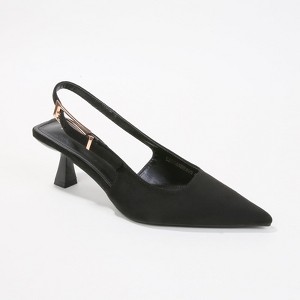 Berness Women's Cassandra Slingback Heels with Suede Finish - 1 of 4