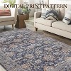Area Rugs, Vintage Rug, Machine Washable, Floor Carpet Indoor, Low Pile Non Slip Floor Mat, for Bedroom Dining Room Farmhouse - 3 of 4