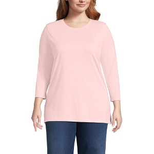 Lands' End Women's 3/4 Sleeve Cotton Supima Tunic - 1 of 3