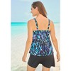 Swim 365 Women's Plus Size Longer-Length Tiered-Ruffle Tankini Top - image 3 of 4