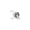 Black Bow Jewelry Sterling Silver Chinese Love Bead Charm - 2 of 3