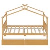 Merax Full Size Wooden House Bed Frame with Roof Design and 2 Storage Drawers - 4 of 4