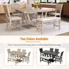 YOOCOZZ 6-Piece Half Round Dining Table Set with Bench and Chairs - 4 of 4