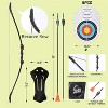 Recurve Bow Set for Teens & Adults - Beginner Archery Kit with 8 Arrows & 5 Targets, Outdoor Backyard Sports Gift - 2 of 4