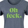 Women's - Instant Message - Oh Feck Graphic T-shirt Dress - 2 of 4