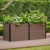 Wood Look Elevated Garden Bed for Patio, Deep Root Planter Box with Durable Composite Material, Space-Saving Outdoor Garden for Vegetables & Herbs - 4 of 4