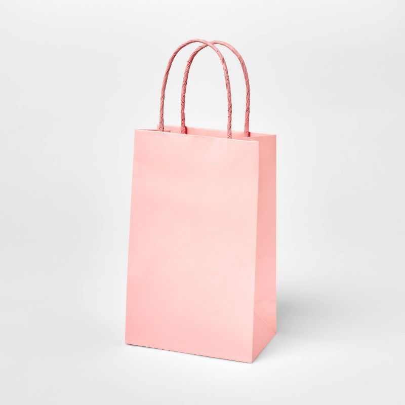 XSmall ToteGift Bag Pink - Spritz&#8482;: Favor, Goodie, Holiday Treats, Solid Color, Paper, All Occasions, 1 of 4