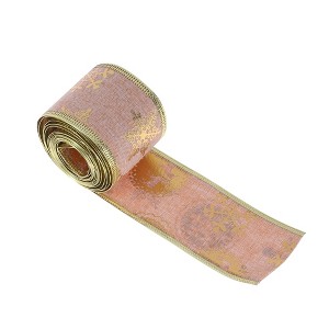 Unique Bargains Gift Wrap Ribbons Reindeer Polyester 78.74"x1.97" 1 Pc - 1 of 4