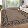 Modern Border Machine Washable Stain Resistant Rug for Living Room Bedroom - 4 of 4