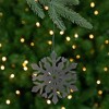 Northlight Hanging Snowflake Christmas Ornament - 4.75" - Gray - image 2 of 4