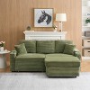 NicBex 80 inch Convertible Sleeper Chair,Modern Pull-out Sofa Bed with Footstool,Soft Couches with Solid Wood Frame for Living Room,Green/Orange/Black - 4 of 4