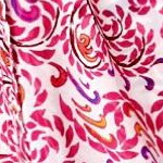 pink burst painted scroll