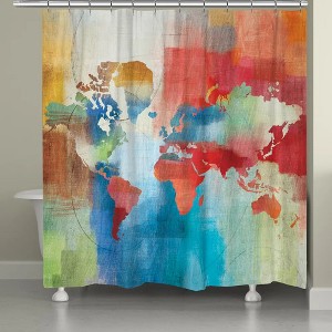Laural Home Seasons Change Abstract Shower Curtain - 1 of 1