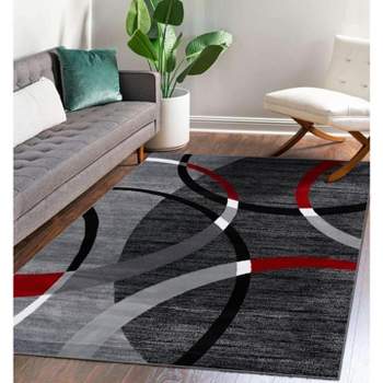 Luxe Weavers Lantanas Shag Geometric Area Rug, Modern, Stain Resistant,  Plush Indoor Rug, Pink 5x7 : Target