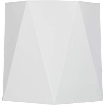 Springcrest White Sandstone Linen Hexagon Lamp Shade 11x13x11 (Spider)