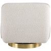 Meridian Furniture,Geneva Boucle Fabric Swivel Accent Chair - 2 of 4