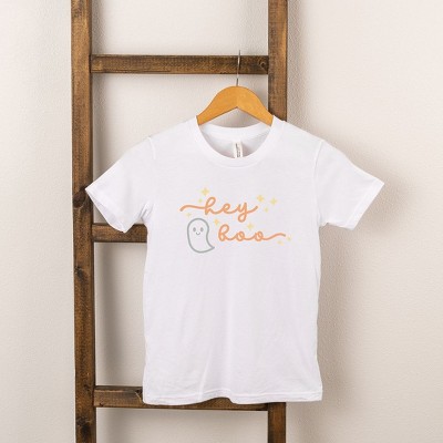 The Juniper Shop Hey Boo Ghost Kids Kids Short Sleeve Tee