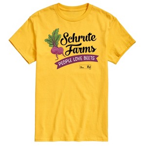 Men's - The Office - Schrute Farms People Love Beets Short Sleeve Graphic T-Shirt - 1 of 4