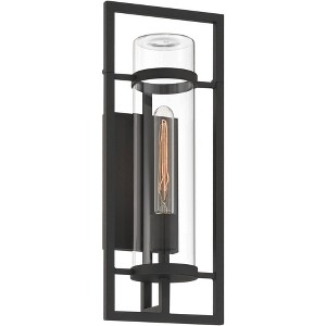 Possini Euro Design Possini Euro Castello 18"H Sand Black Marine Grade Outdoor Wall Light - 1 of 4