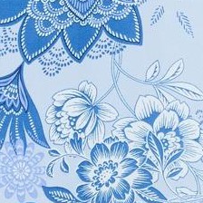 blues boho bloom