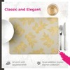 Sara Miller London for Pimpernel Etched Leaves Large Placemats Set of 4 - 3 of 4
