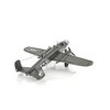 HomeRoots 4" Gray and White Metal Hand Painted c1941 North American B-25 Mitchell Bomber Model Airplane - 4 of 4