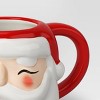 20oz Christmas Earthenware Figural Santa Mug - Wondershop™