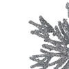 Northlight Glitter Snowflake Christmas Ornament - 7.5" - Silver - image 4 of 4