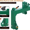 Acekool 3 Point Quick Hitch, 3000 lbs Capacity, Cat 1 Tractor Adapter, Adjustable Top Hook, 27.5" Arm Width, Fits Category 1 & 2 Tractors, Black - 4 of 4