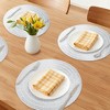 REGALWOVEN Rustic Placemats Set of 6 Woven Placemats with Hollow Design for Dining Table Decor Indoor Outdoor Kitchen Table Mat Wipe Clean - 2 of 4