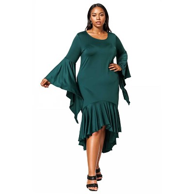 L I V D Women's Arielle Flowy Mermaid Hem Dress