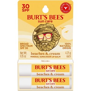 Burt's Bees Lip Balm Blister SPF30 - Beaches and Cream - 2pk - 1 of 4
