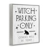 Stupell Industries Witch Parking Humorous Halloween Toad Grain Pattern Framed Giclee Art - 2 of 4