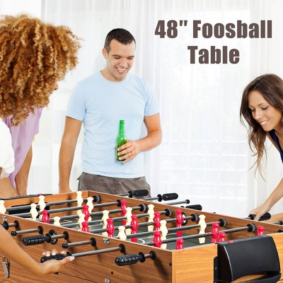 Costway 48'' 3-in-1 Kids Foosball, Billiards, and Hockey Table