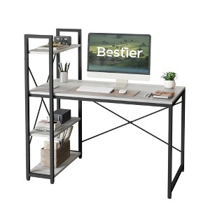 Bestier Small Computer Desk with Shelves for Home Office - 1 of 3