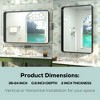 Keonjinn Framed Wall Mirror, Modern Rectangular Bathroom Vanity Mirror, Wall Mounted - 3 of 4